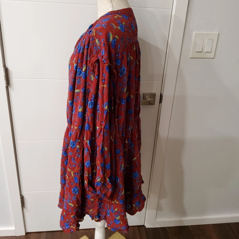 Free People Flower Fields Mini Oversize Dress Size XL